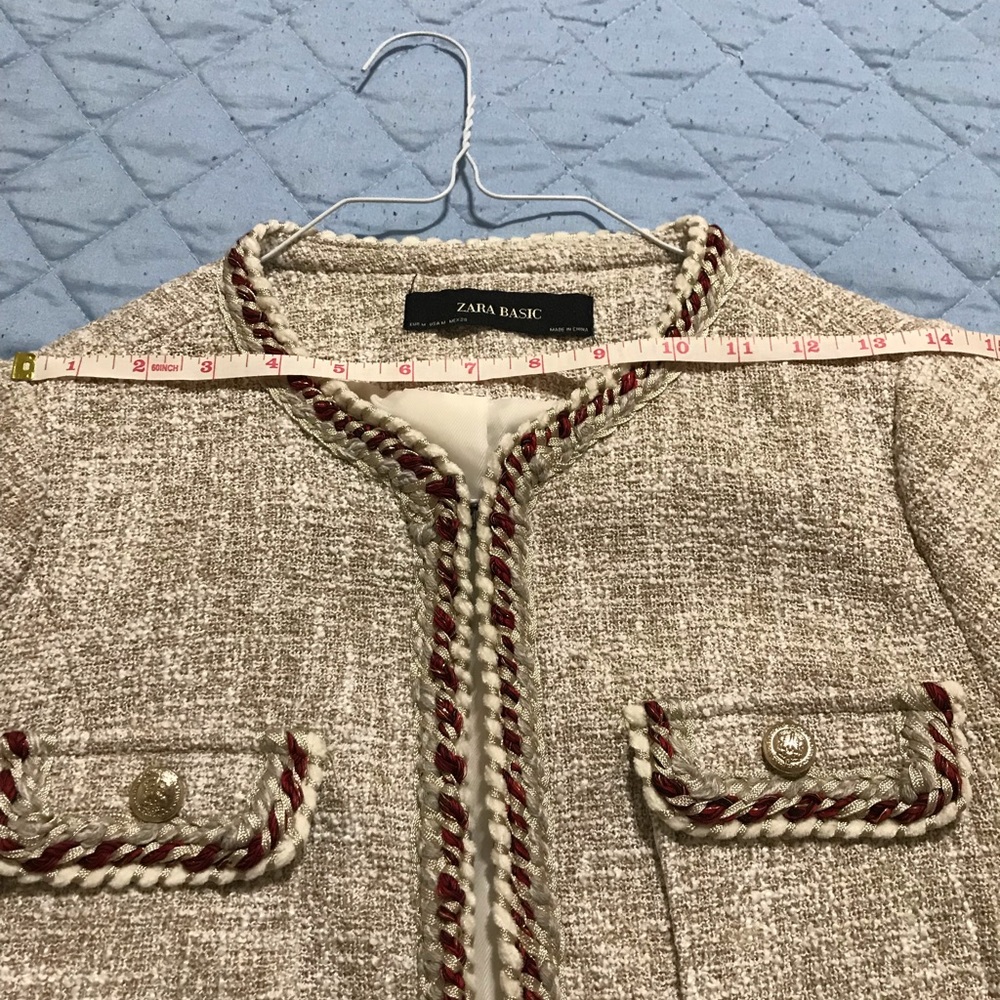 NEW with tag ZARA Tweed jacket - Picture 4 of 6